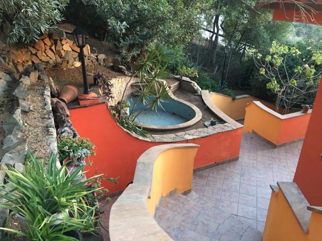 Villa con giardino vista mare Capitana Esterno foto