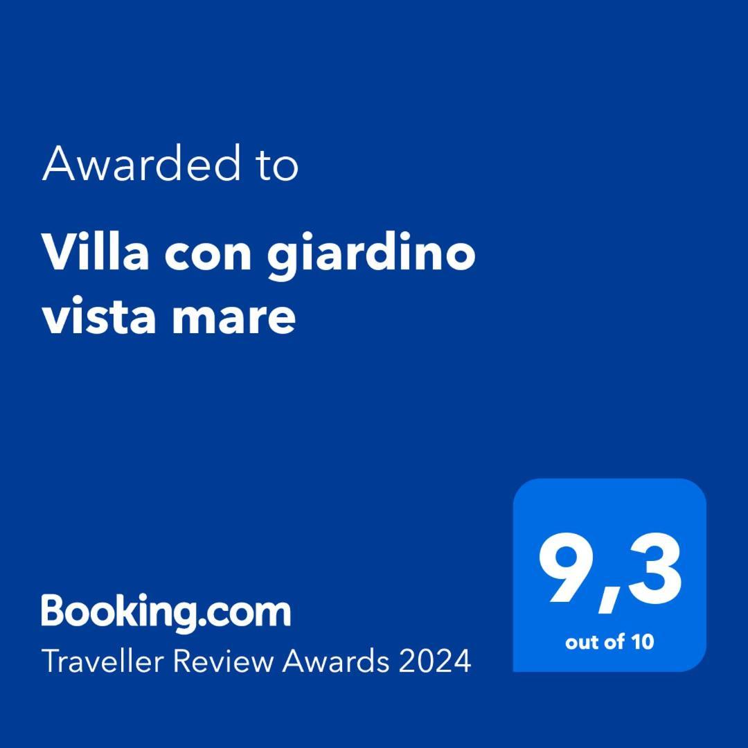 Villa con giardino vista mare Capitana Esterno foto