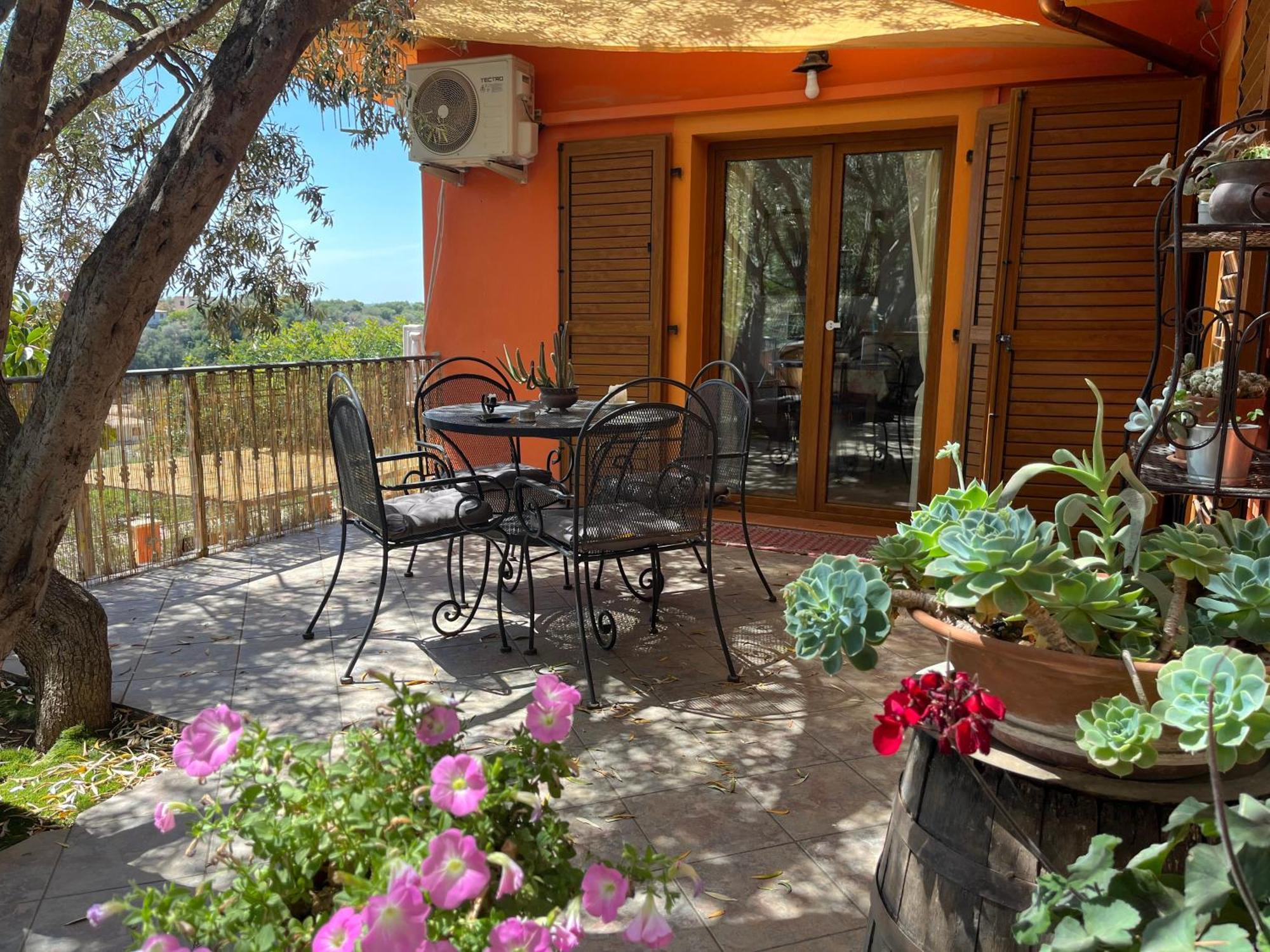 Villa con giardino vista mare Capitana Esterno foto